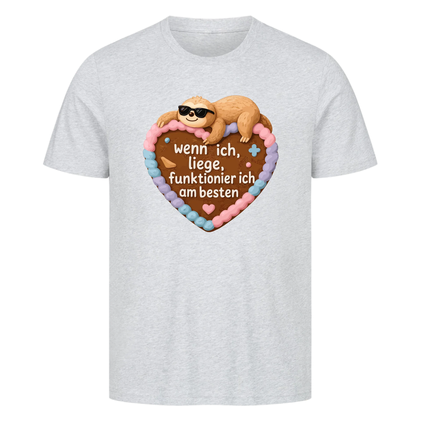 T-Shirt Wenn ich liege, funktionier ich am besten
