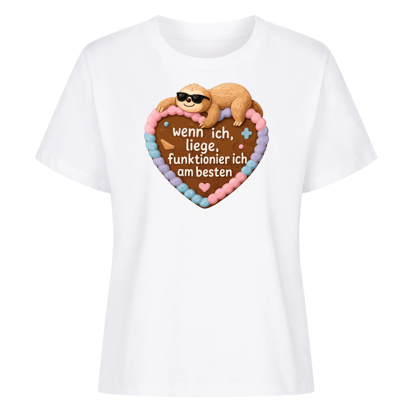 lady shirt wenn ich liege, funktioniere ich am besten