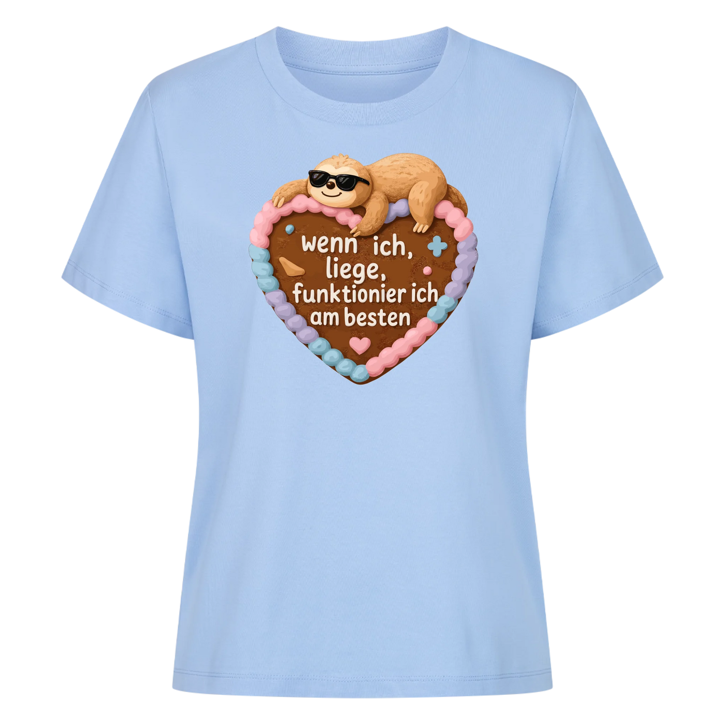 lady shirt wenn ich liege, funktioniere ich am besten