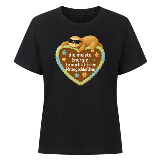 lady shirt die meiste Energie brauch ich beim Mittagsschläfchen