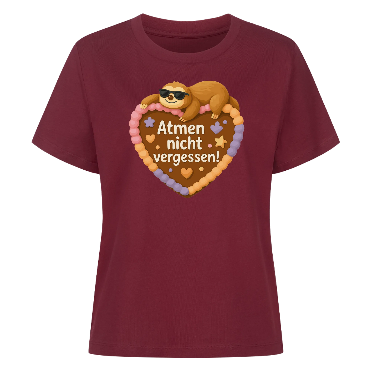 lady shirt Atmen nicht vergessen!