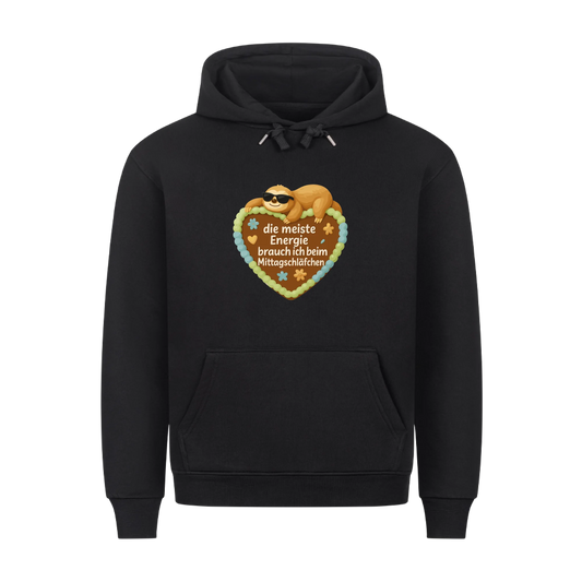 Hoodie die meiste Energie brauch ich beim Mittagsschläfchen