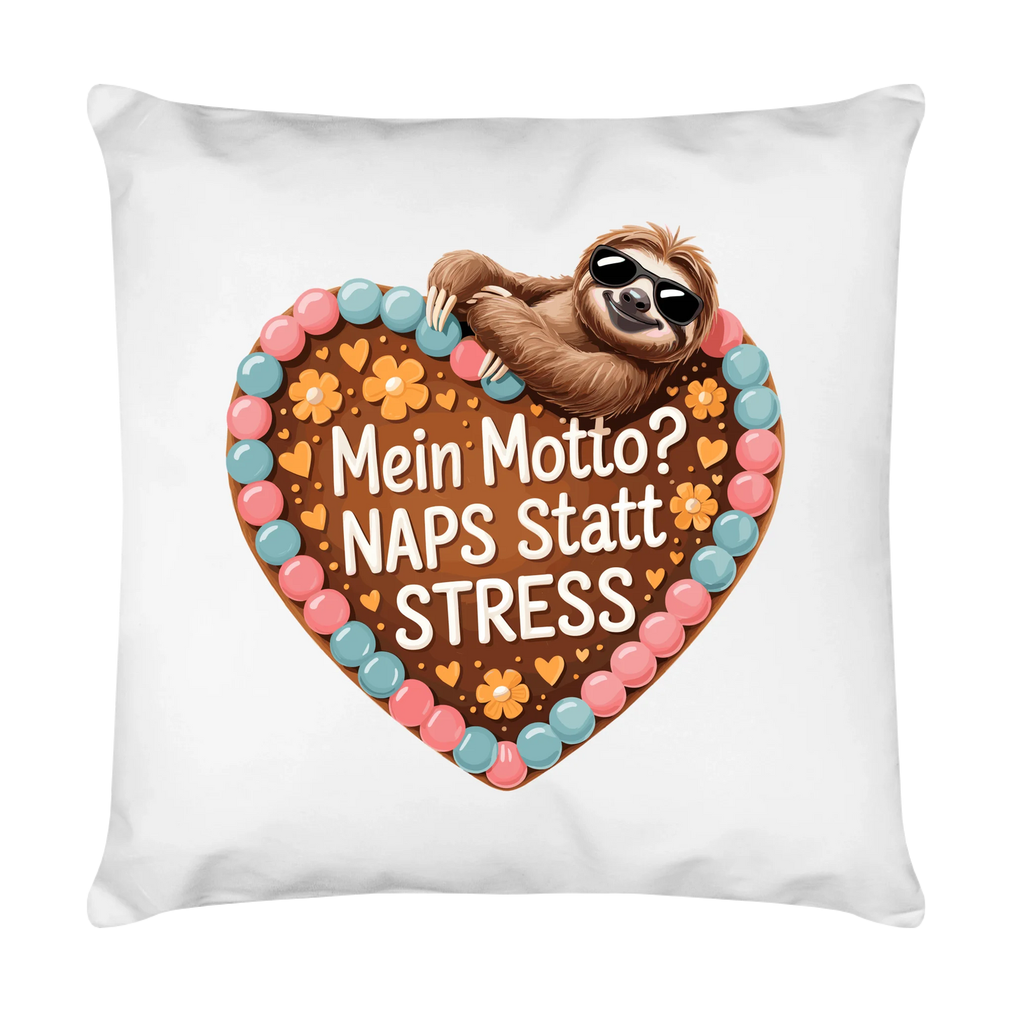 Kissen Mein Motto? Naps statt Stress herz