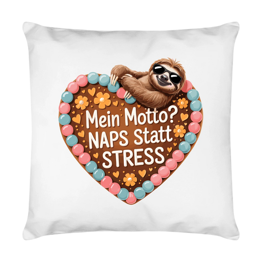 Kissen Mein Motto? Naps statt Stress herz
