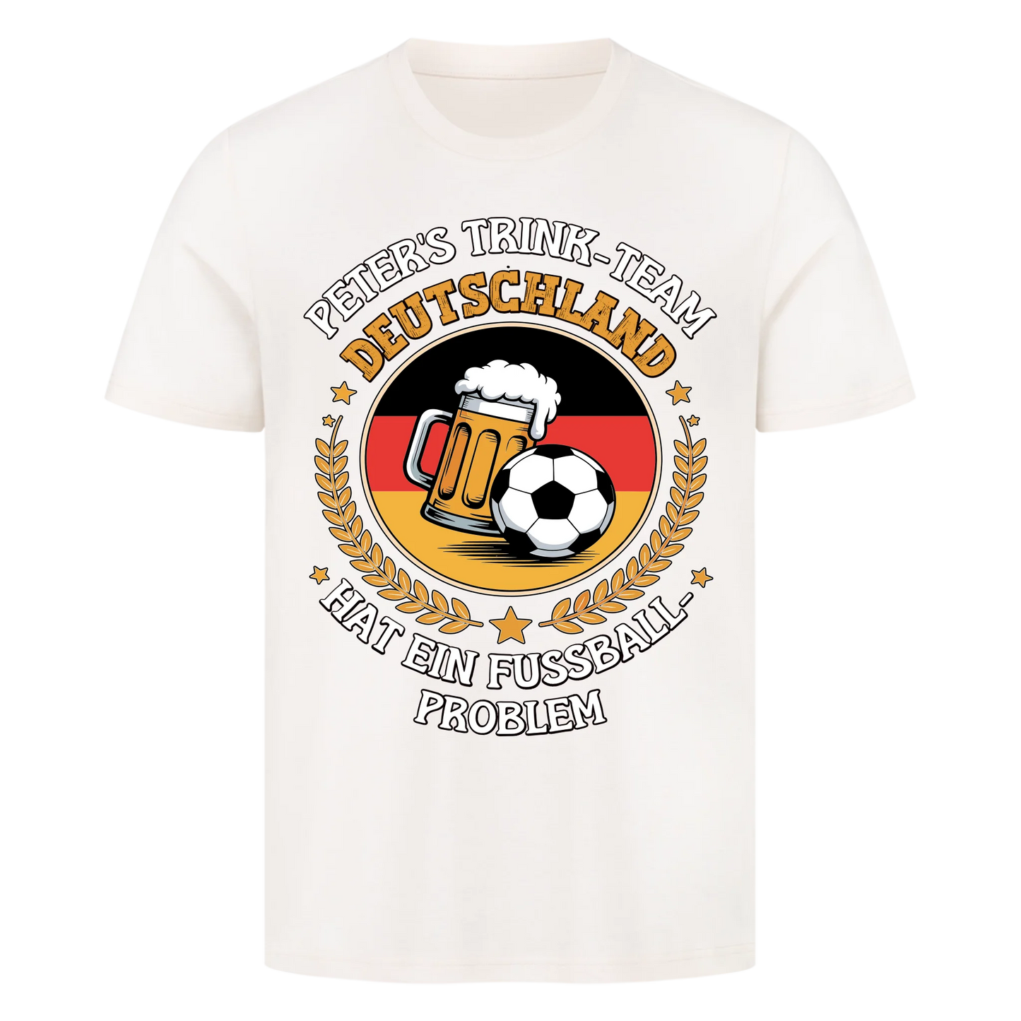 ⚽🍺Peter`s Trinkteam Hat ein Fußball-Problem – Personalisiert Premium T-Shirt