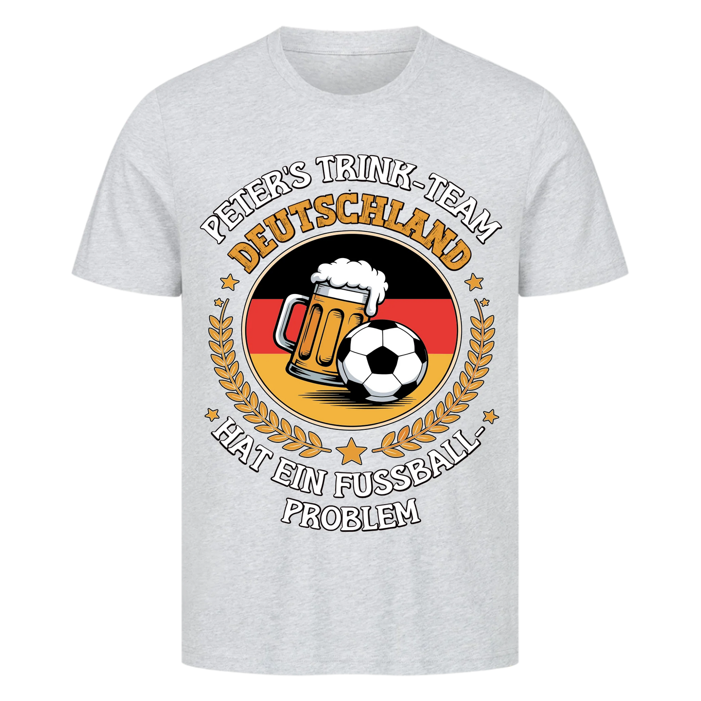 ⚽🍺Peter`s Trinkteam Hat ein Fußball-Problem – Personalisiert Premium T-Shirt