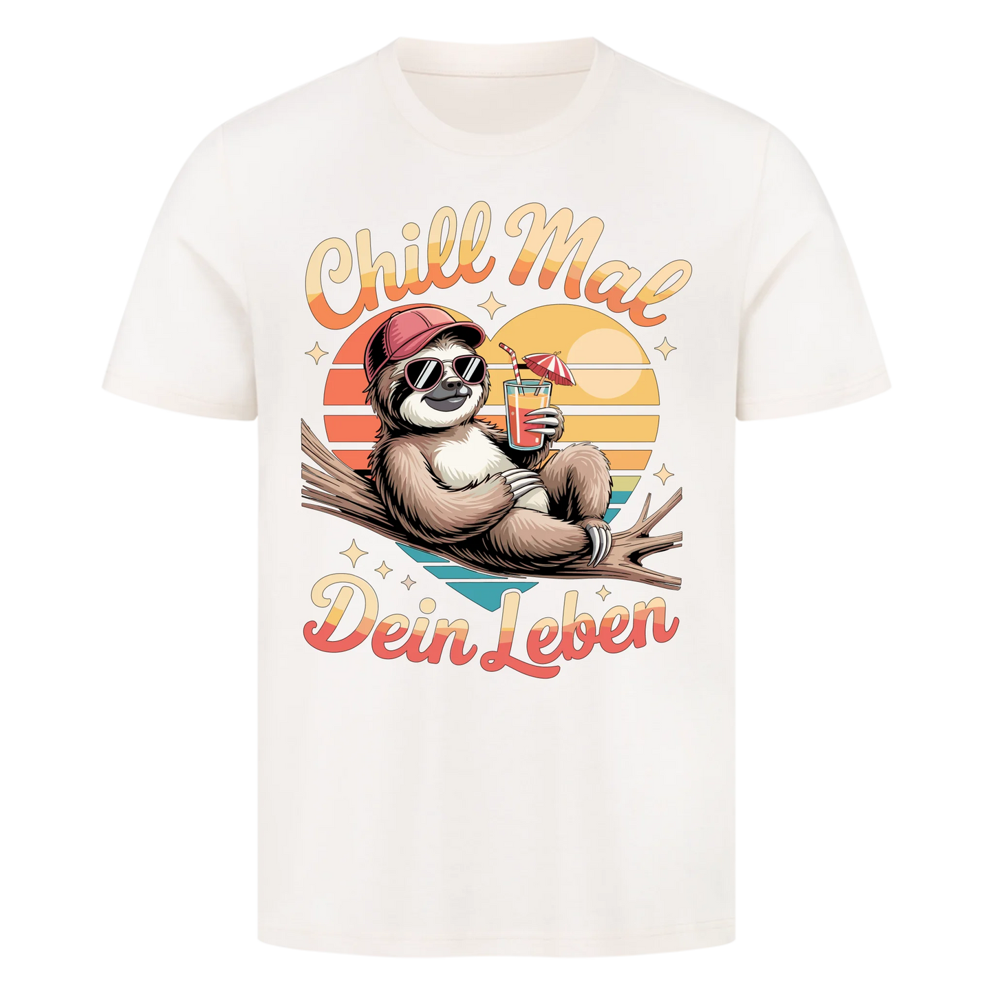T-Shirt Chill mal dein Leben mit Cocktail