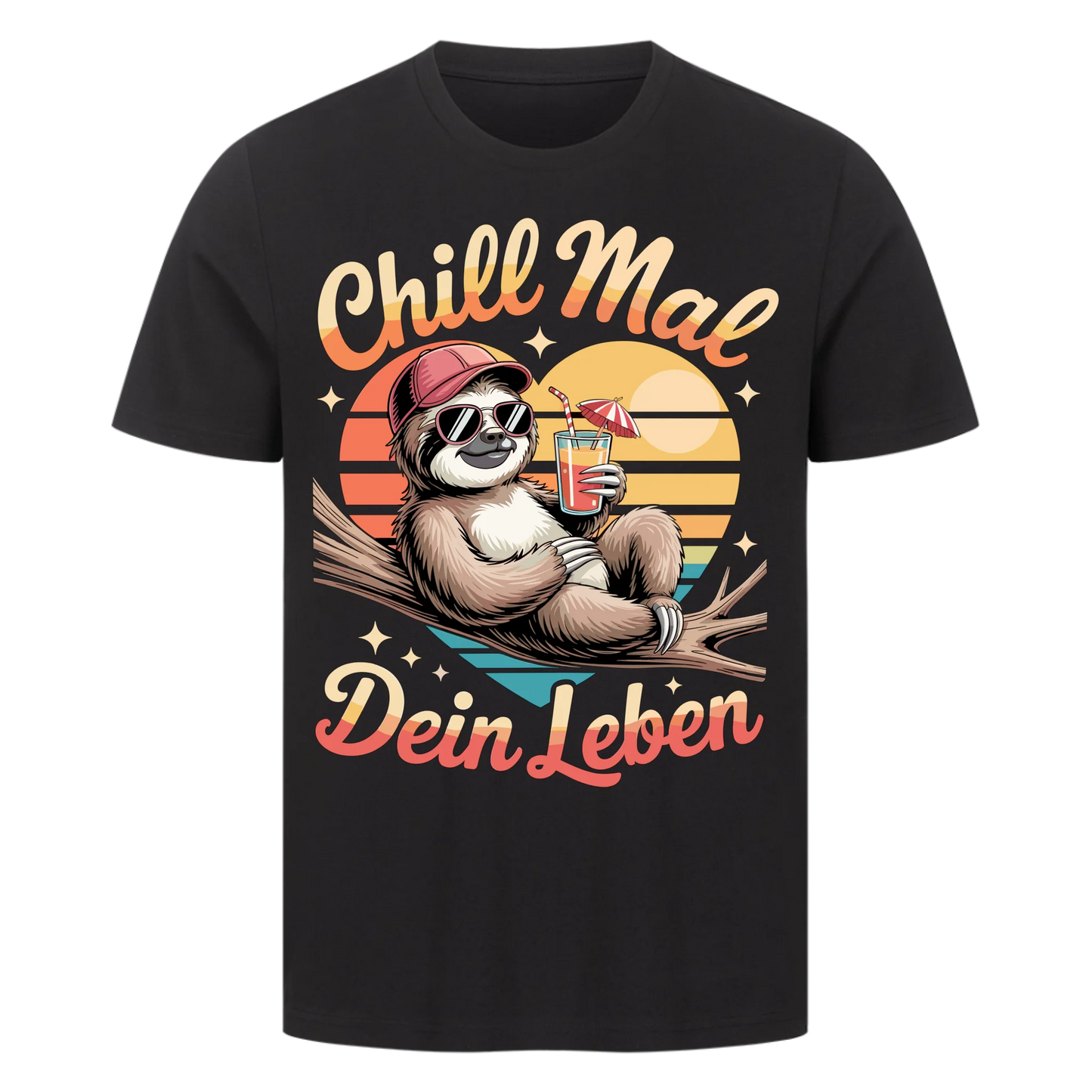 T-Shirt Chill mal dein Leben mit Cocktail