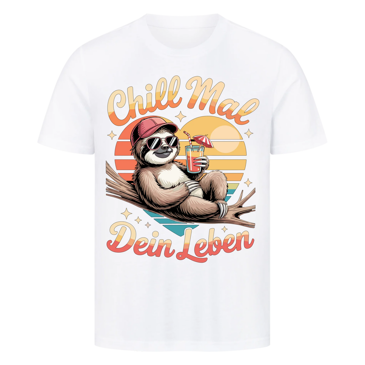 T-Shirt Chill mal dein Leben mit Cocktail