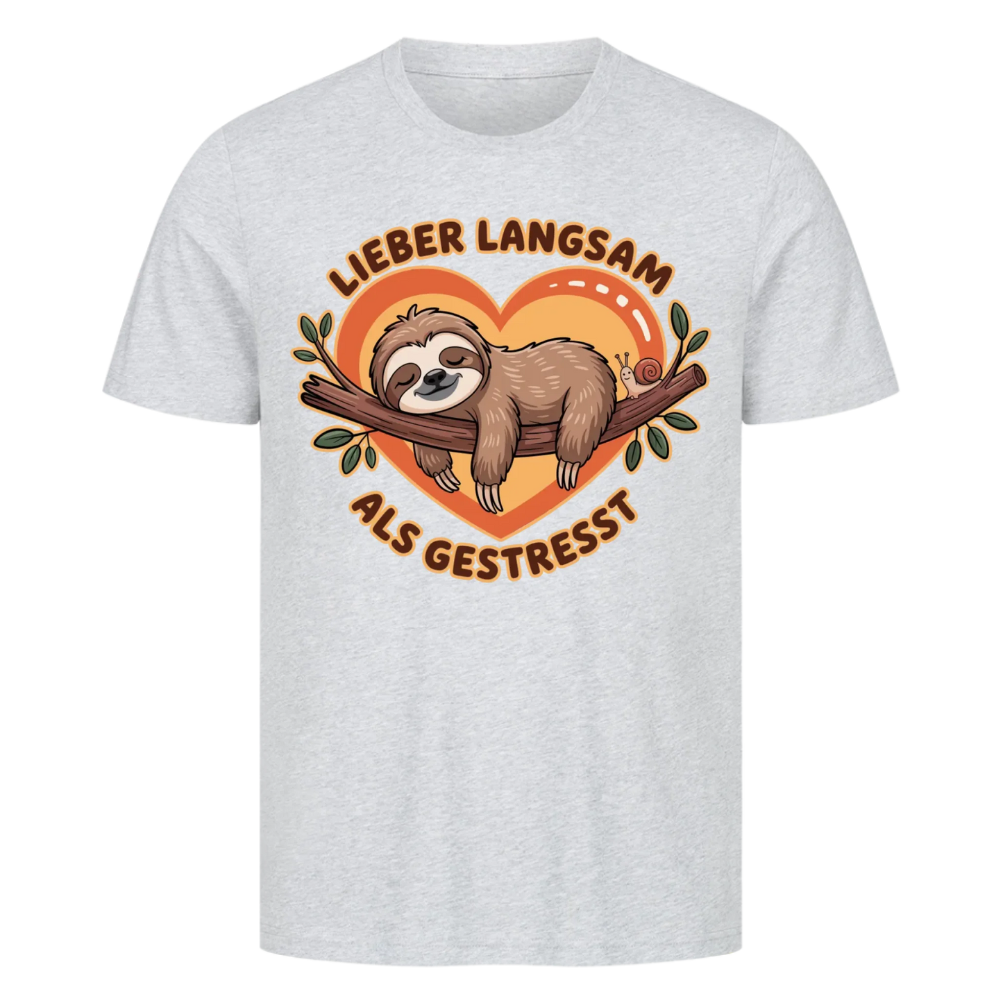 T-Shirt Lieber langsam als gestresst