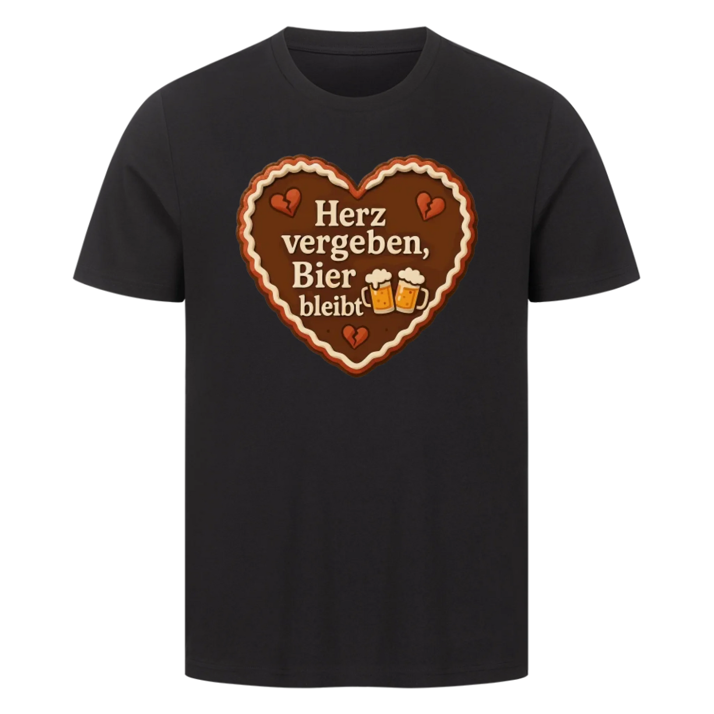 T-Shirt Herz vergeben, Bier bleibt