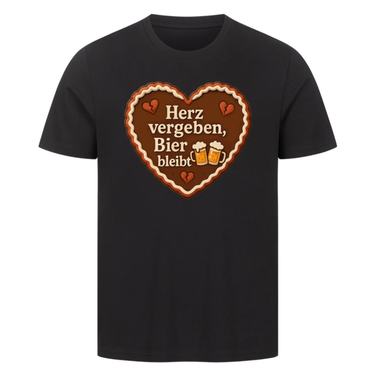 T-Shirt Herz vergeben, Bier bleibt