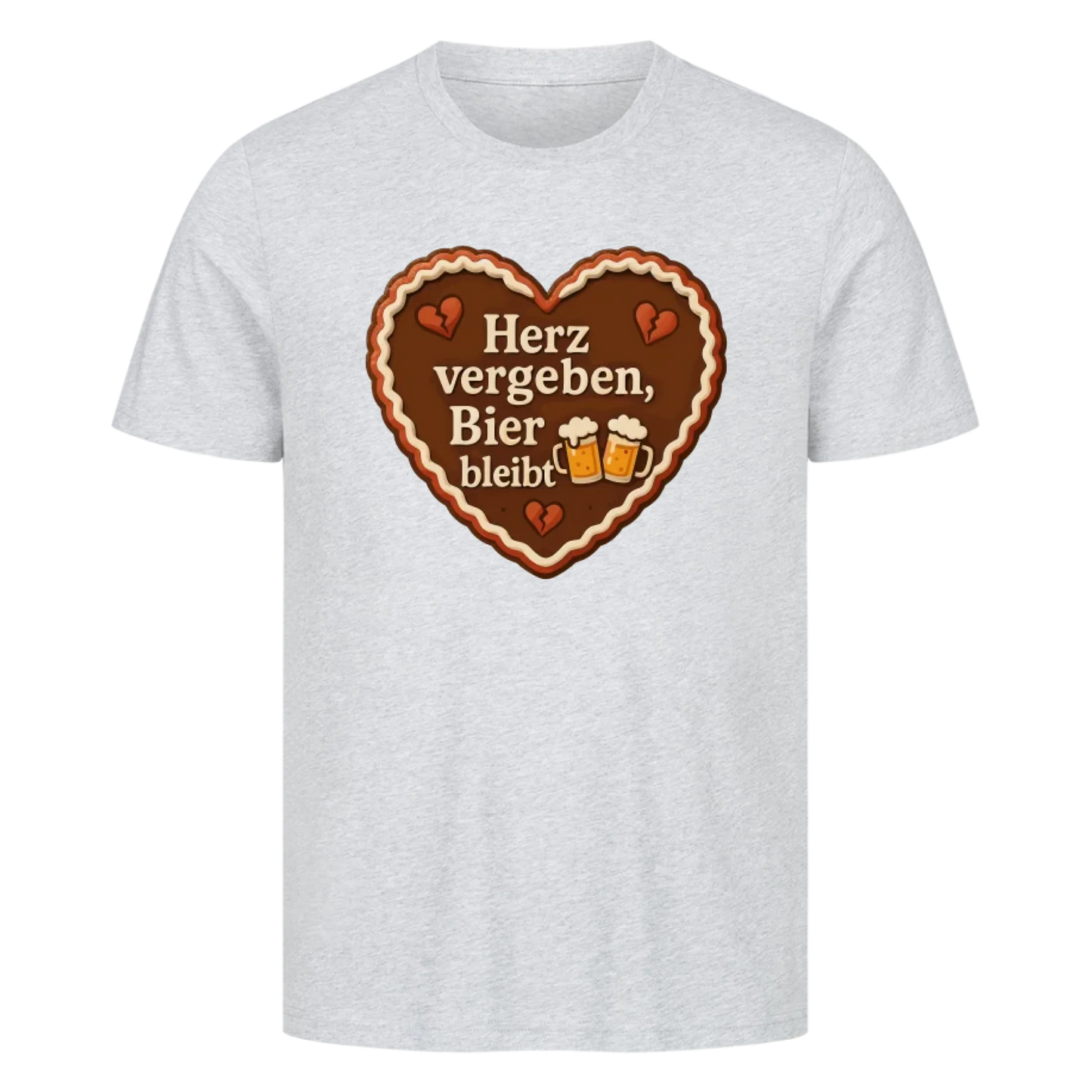 T-Shirt Herz vergeben, Bier bleibt