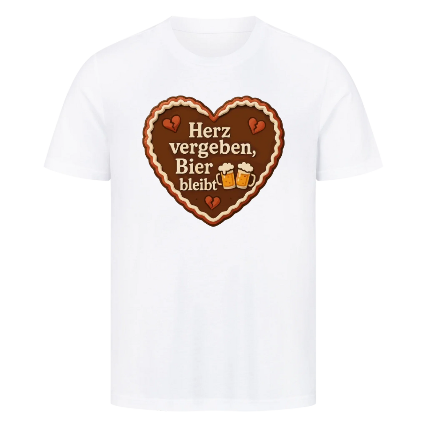 T-Shirt Herz vergeben, Bier bleibt