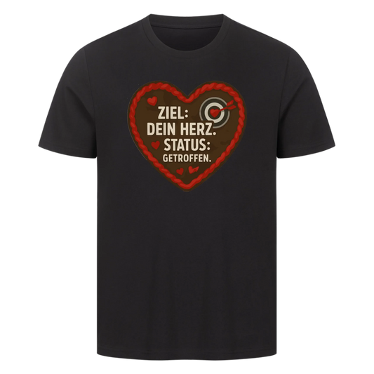 T-Shirt Ziel: Dein Herz, Status: getroffen