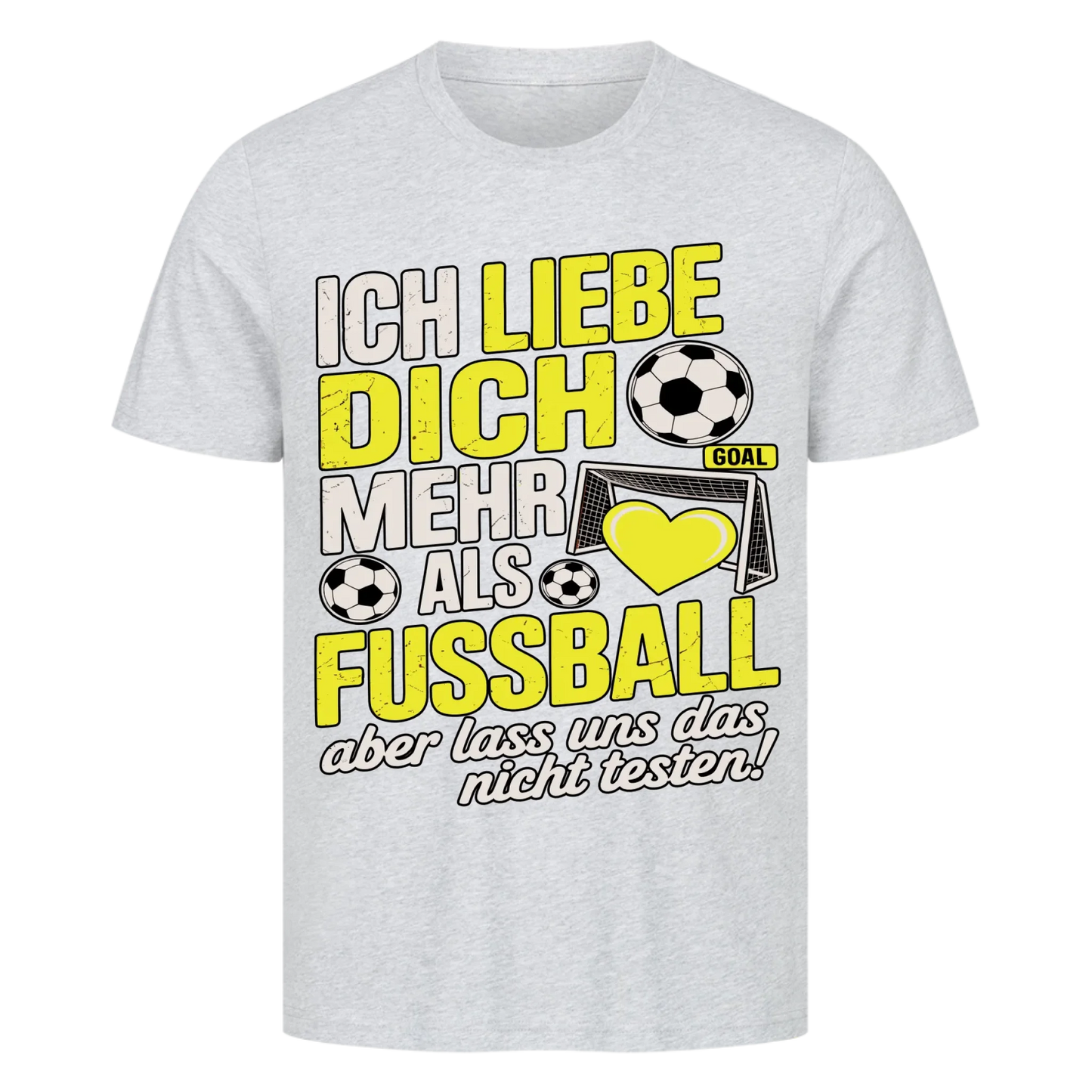Ich liebe dich mehr als Fussball premium T-Shirt copy 22