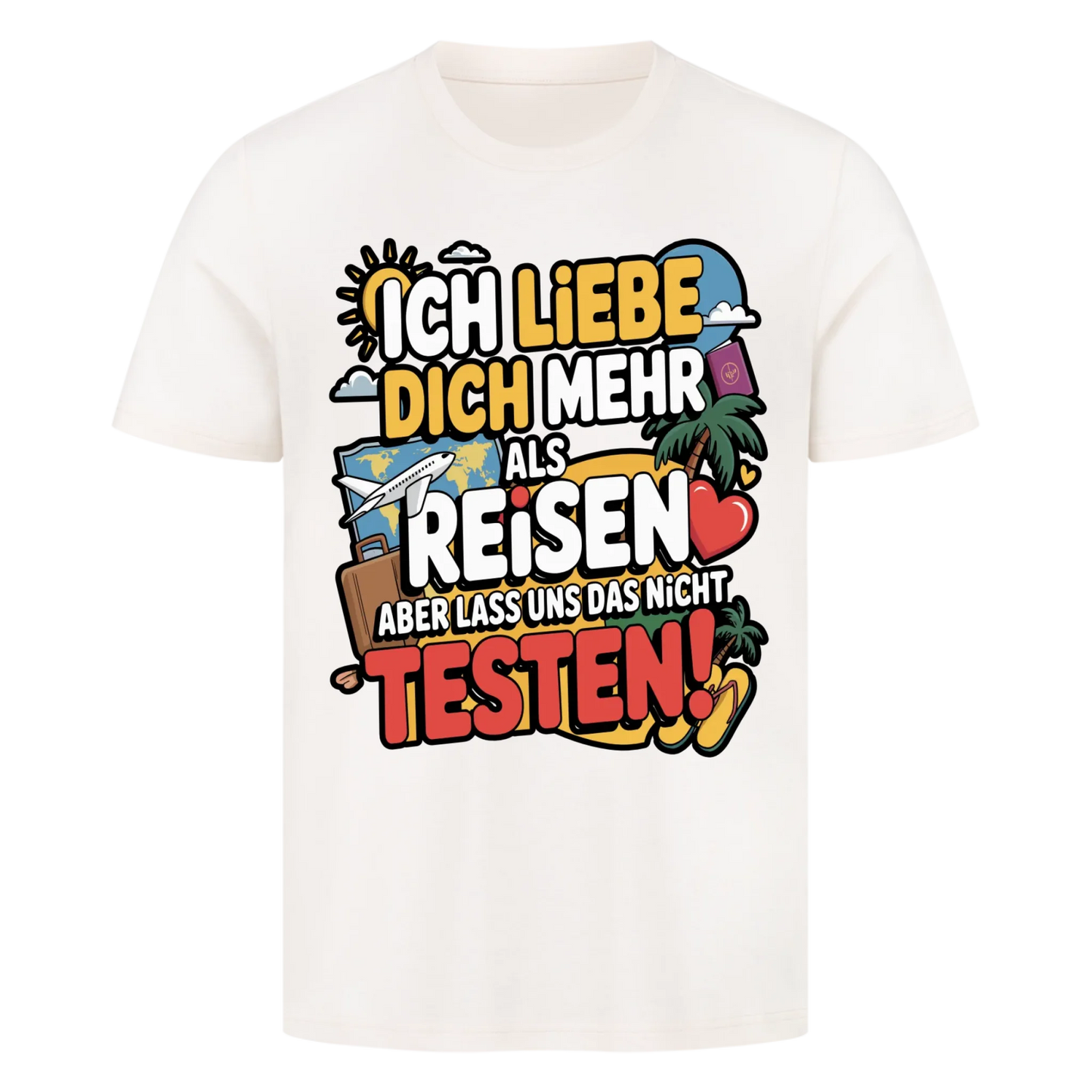 Ich liebe dich mehr als Reisen premium T-Shirt 1