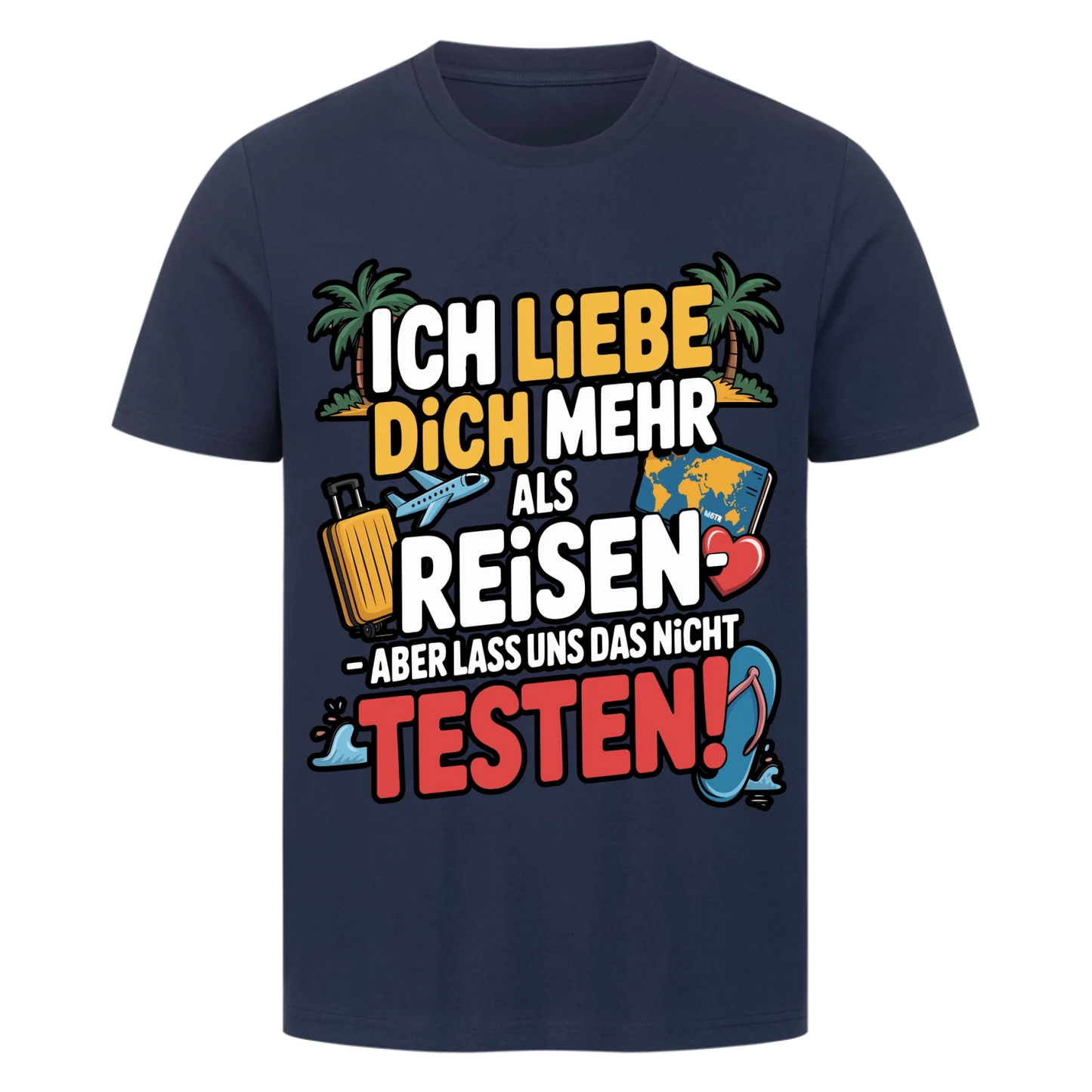 Ich liebe dich mehr als Reisen premium T-Shirt 2