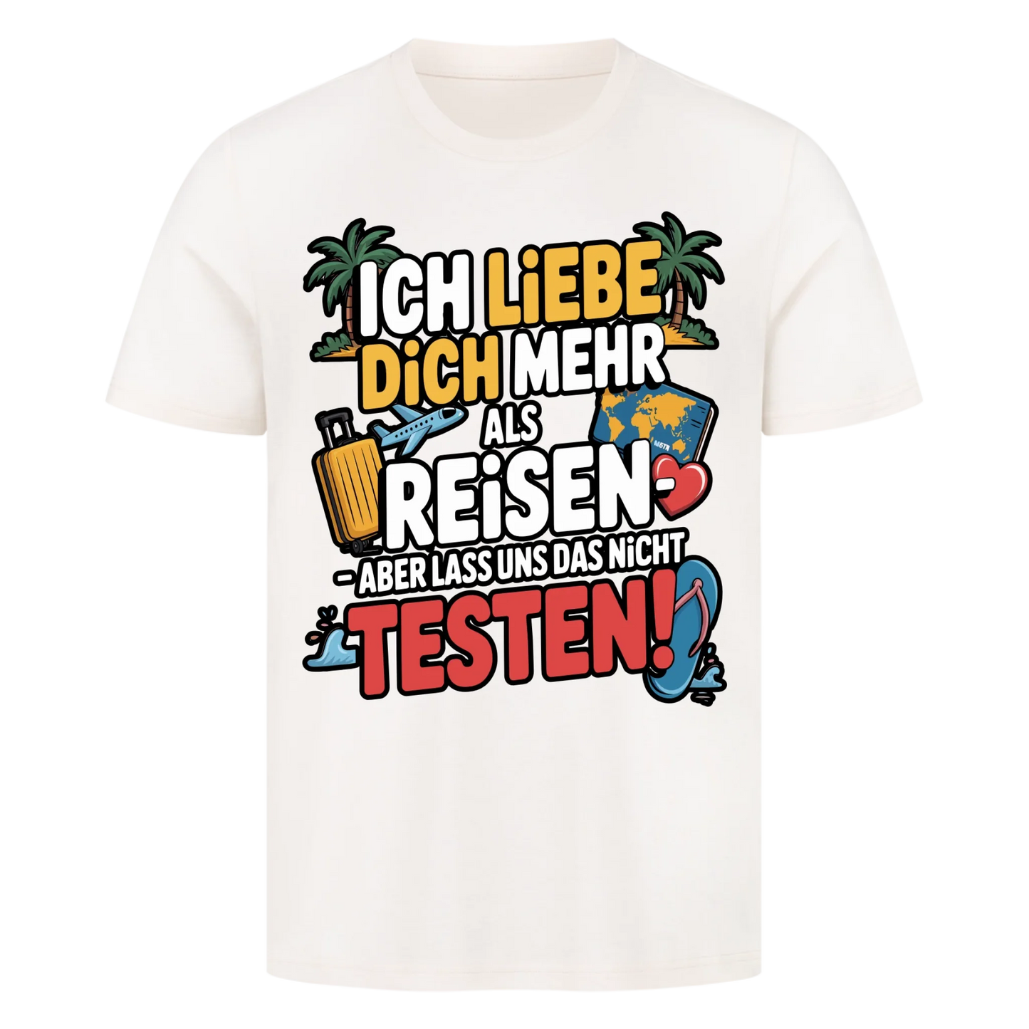 Ich liebe dich mehr als Reisen premium T-Shirt 2