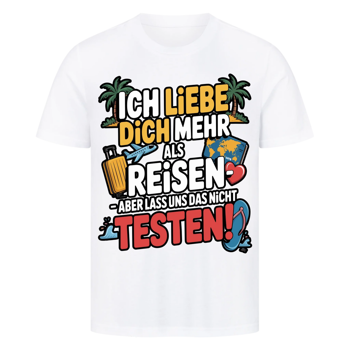 Ich liebe dich mehr als Reisen premium T-Shirt 2