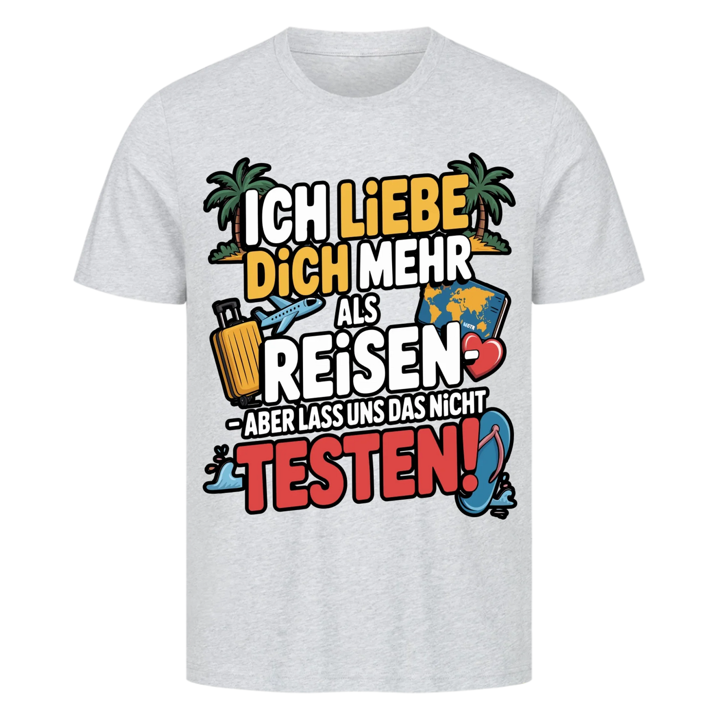 Ich liebe dich mehr als Reisen premium T-Shirt 2