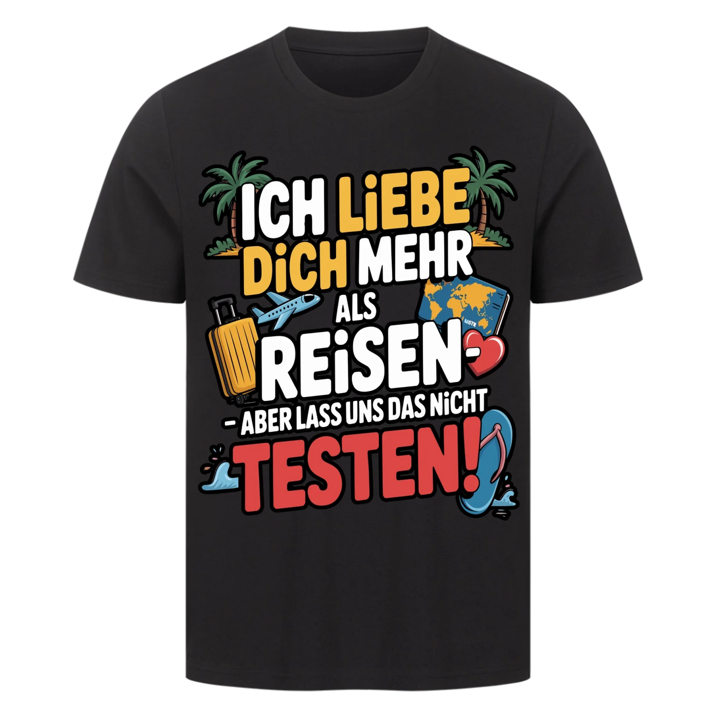 Ich liebe dich mehr als Reisen premium T-Shirt 2