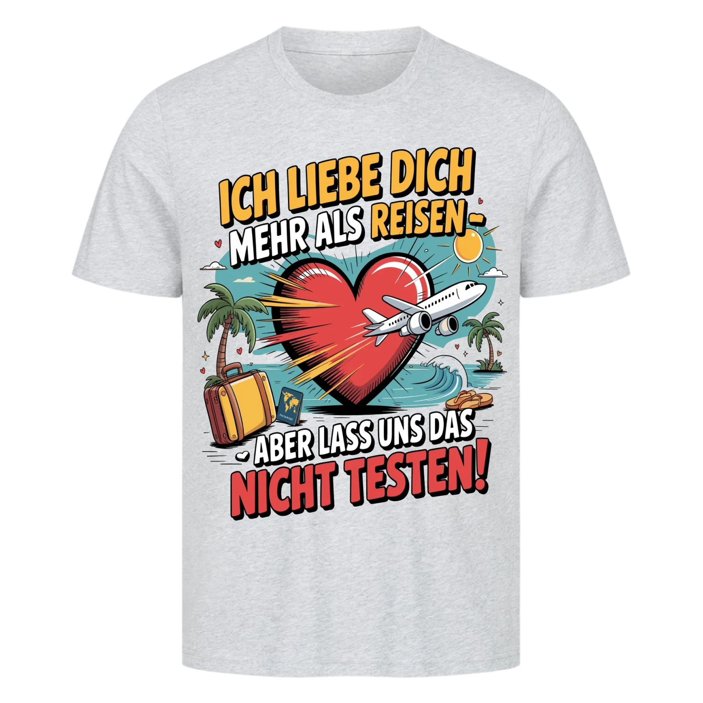 Ich liebe dich mehr als Reisen premium T-Shirt 4