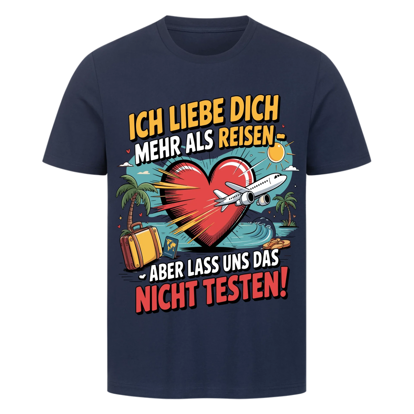 Ich liebe dich mehr als Reisen premium T-Shirt 4