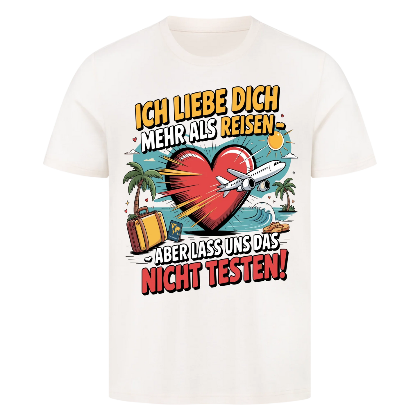 Ich liebe dich mehr als Reisen premium T-Shirt 4