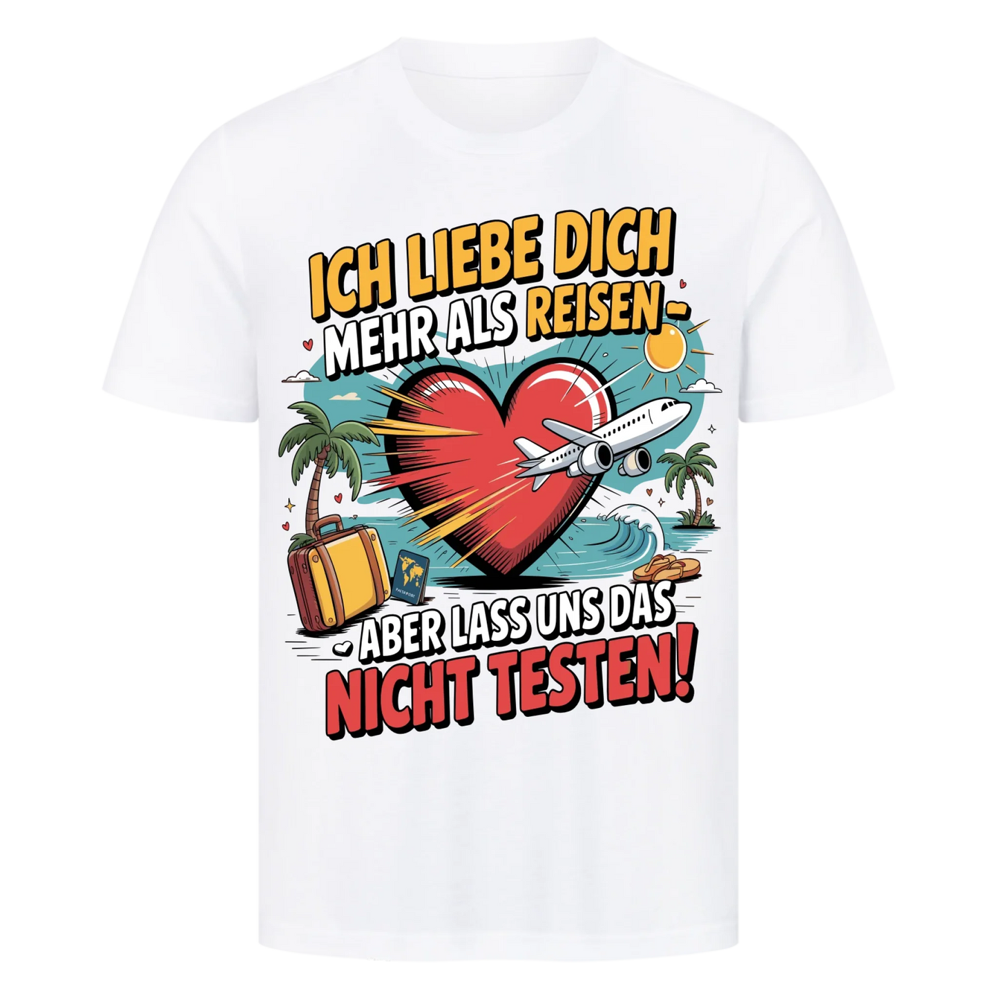 Ich liebe dich mehr als Reisen premium T-Shirt 4