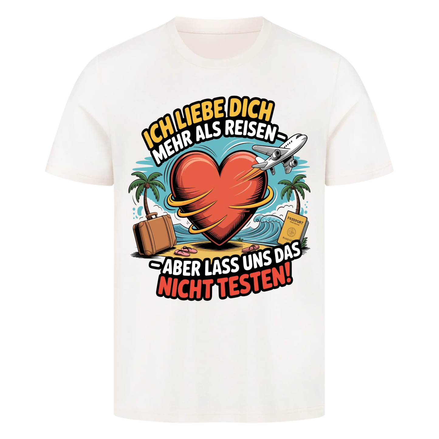 Ich liebe dich mehr als Reisen premium T-Shirt 5