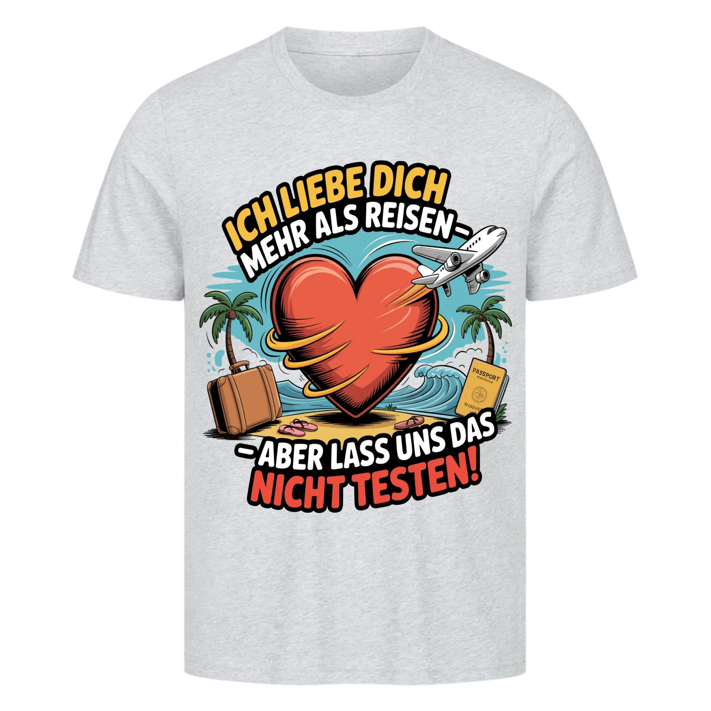 Ich liebe dich mehr als Reisen premium T-Shirt 5