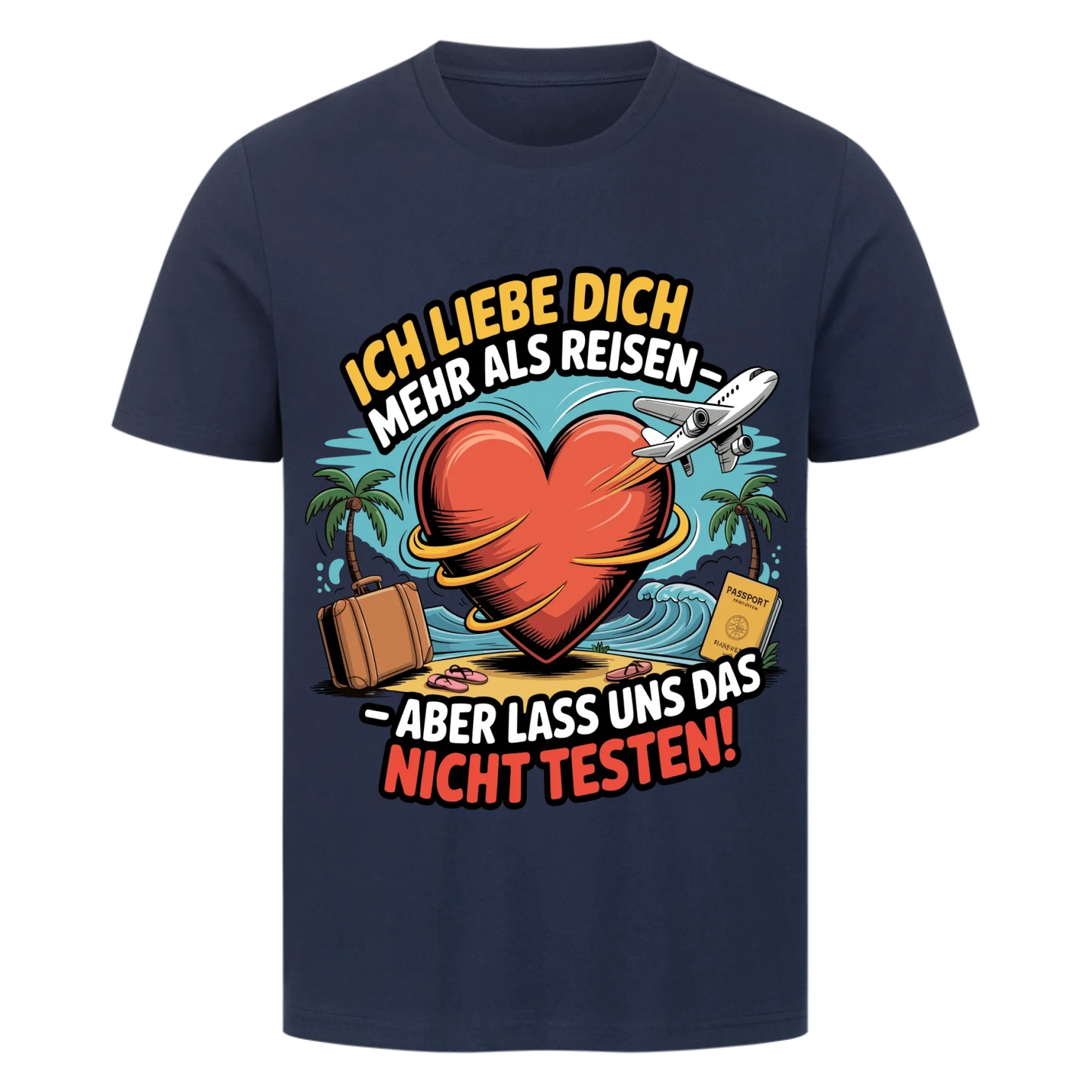 Ich liebe dich mehr als Reisen premium T-Shirt 5