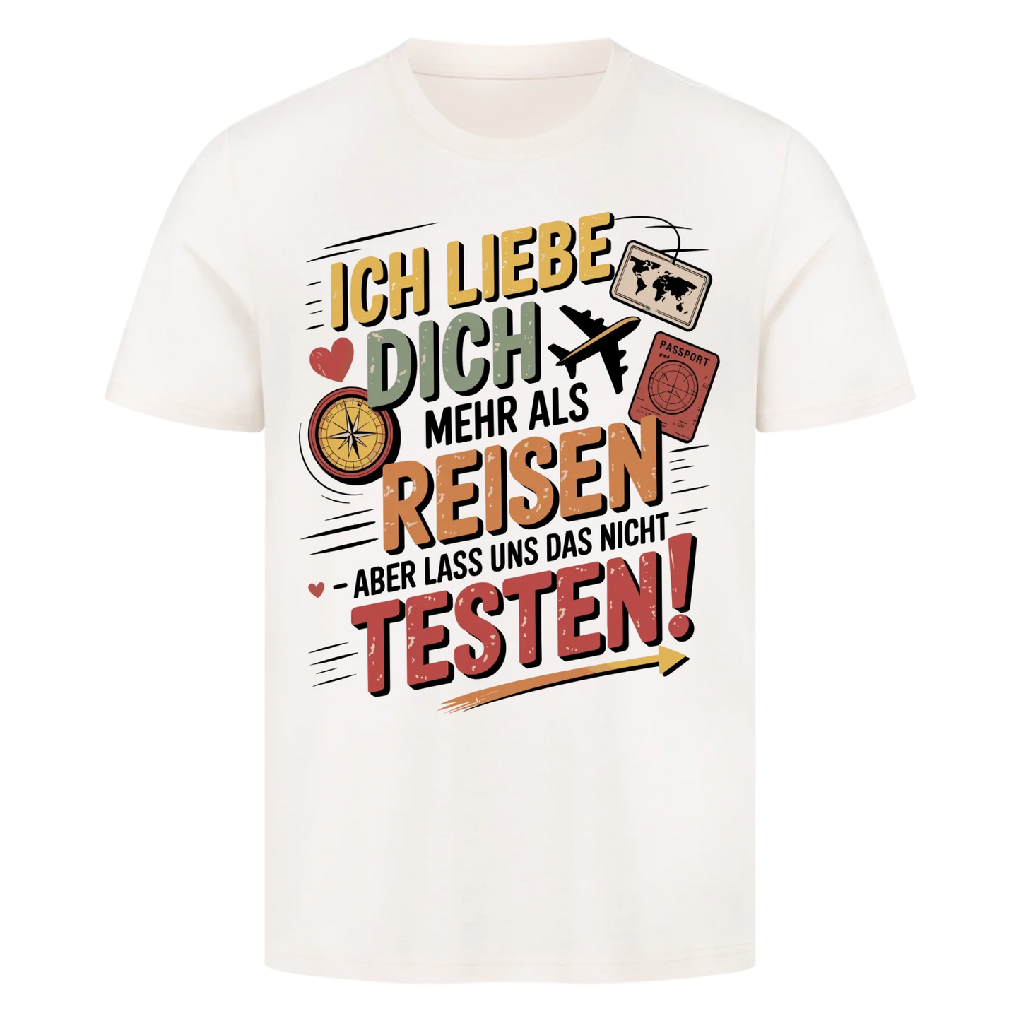Ich liebe dich mehr als Reisen premium T-Shirt 6