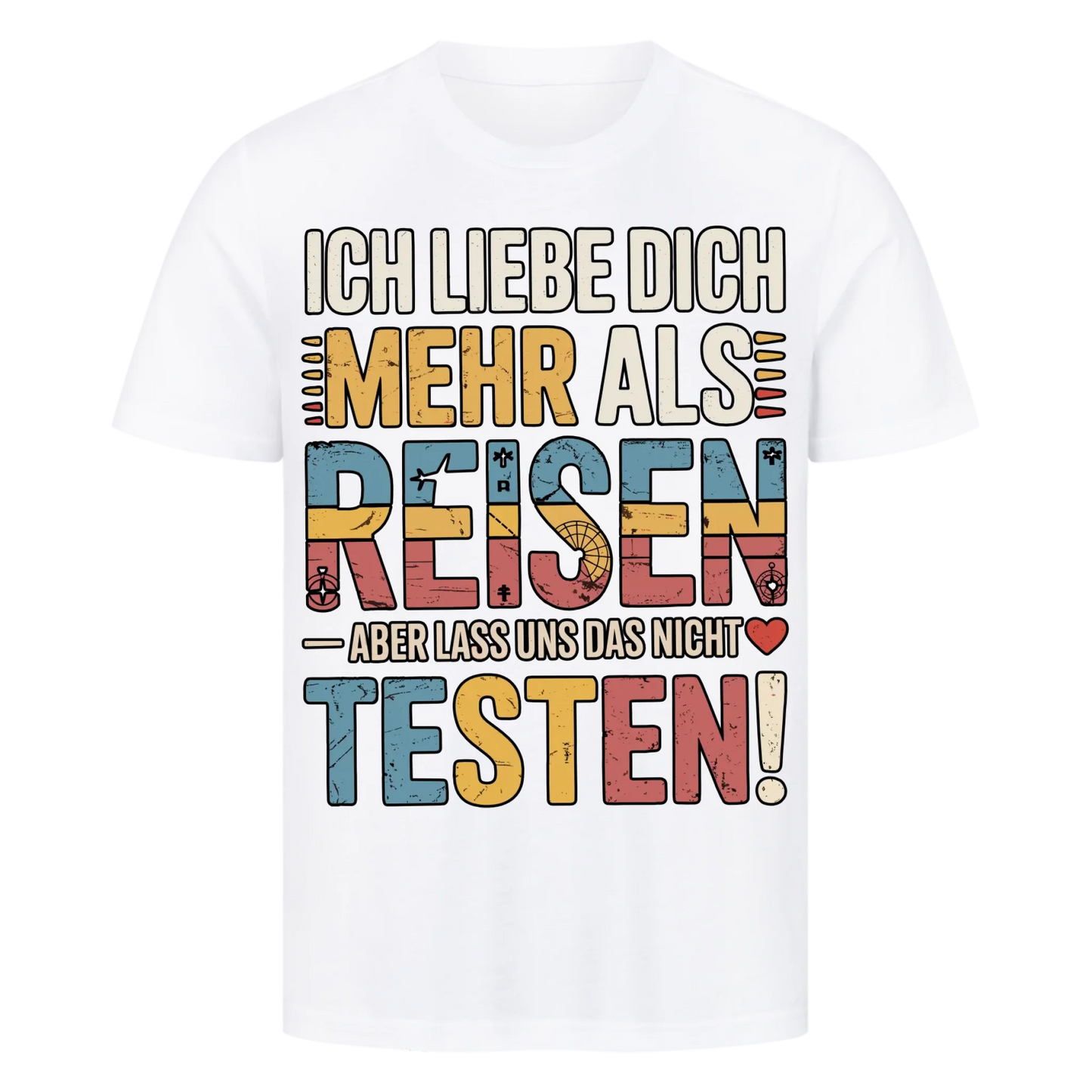 Ich liebe dich mehr als Reisen premium T-Shirt 7