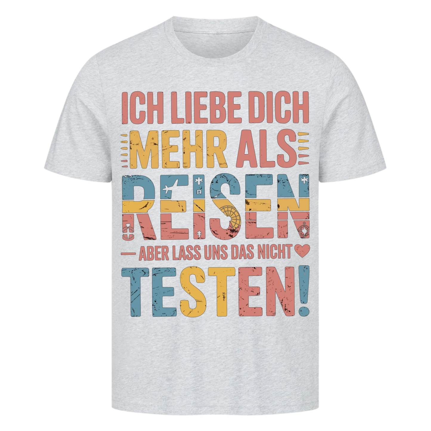 Ich liebe dich mehr als Reisen premium T-Shirt 8