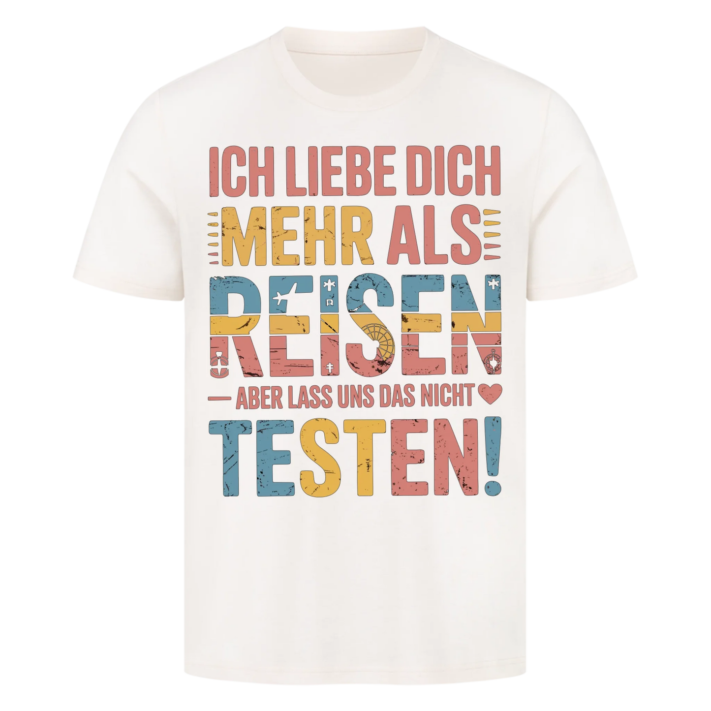 Ich liebe dich mehr als Reisen premium T-Shirt 8