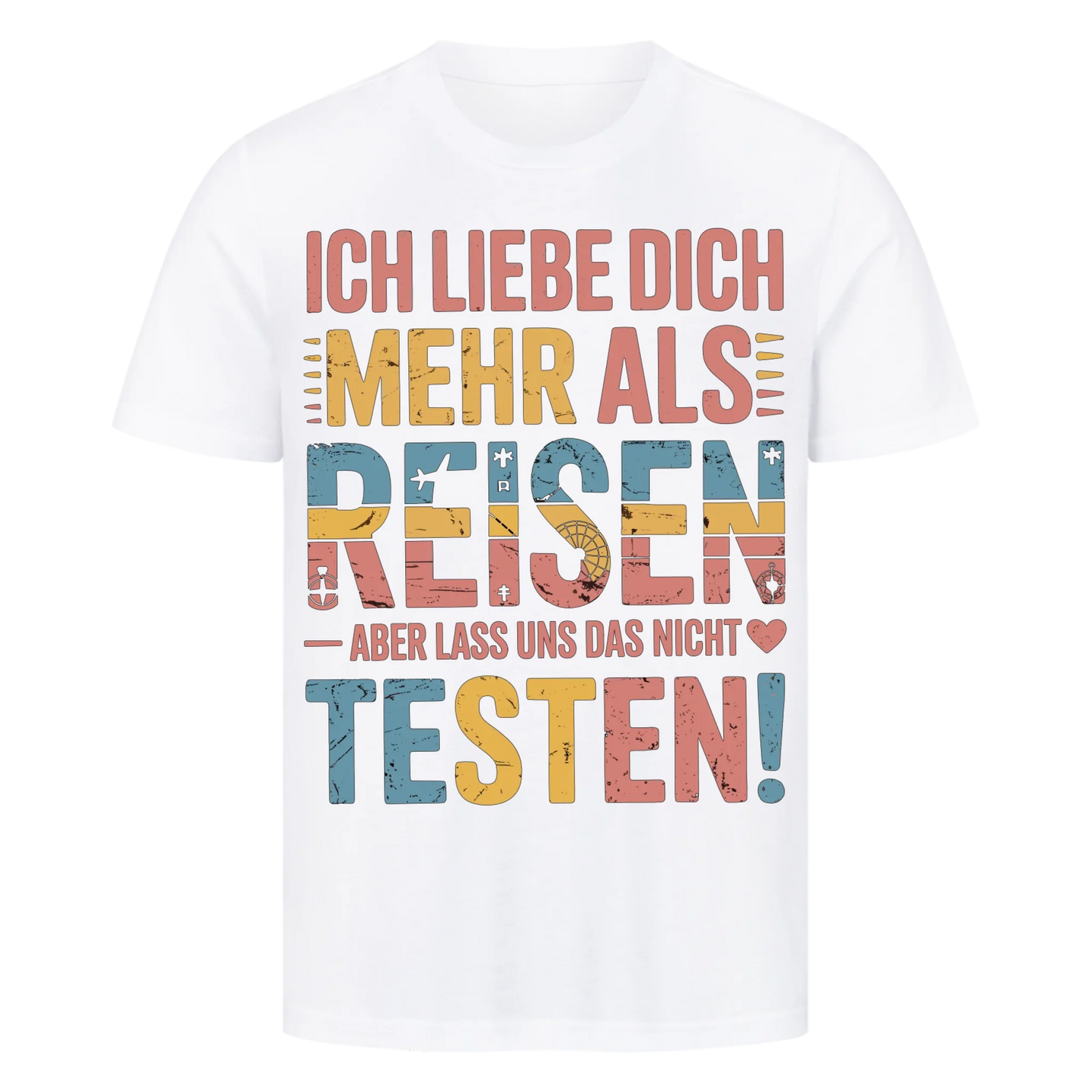 Ich liebe dich mehr als Reisen premium T-Shirt 8