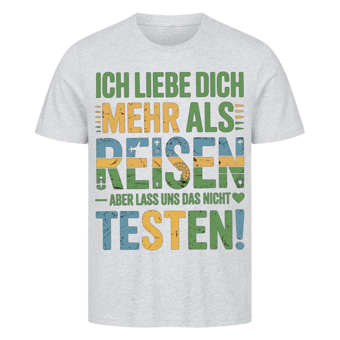 Ich liebe dich mehr als Reisen premium T-Shirt 11
