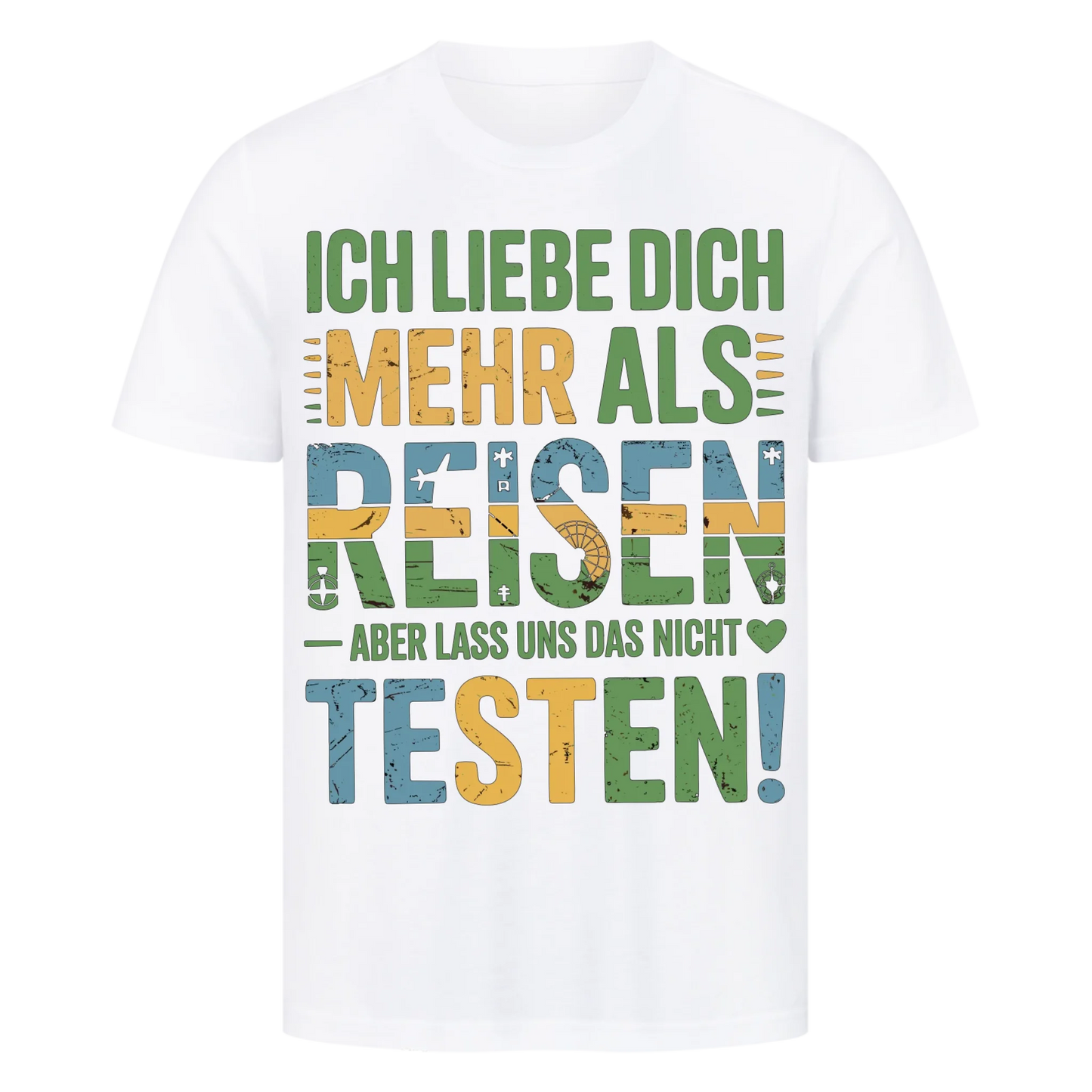 Ich liebe dich mehr als Reisen premium T-Shirt 11