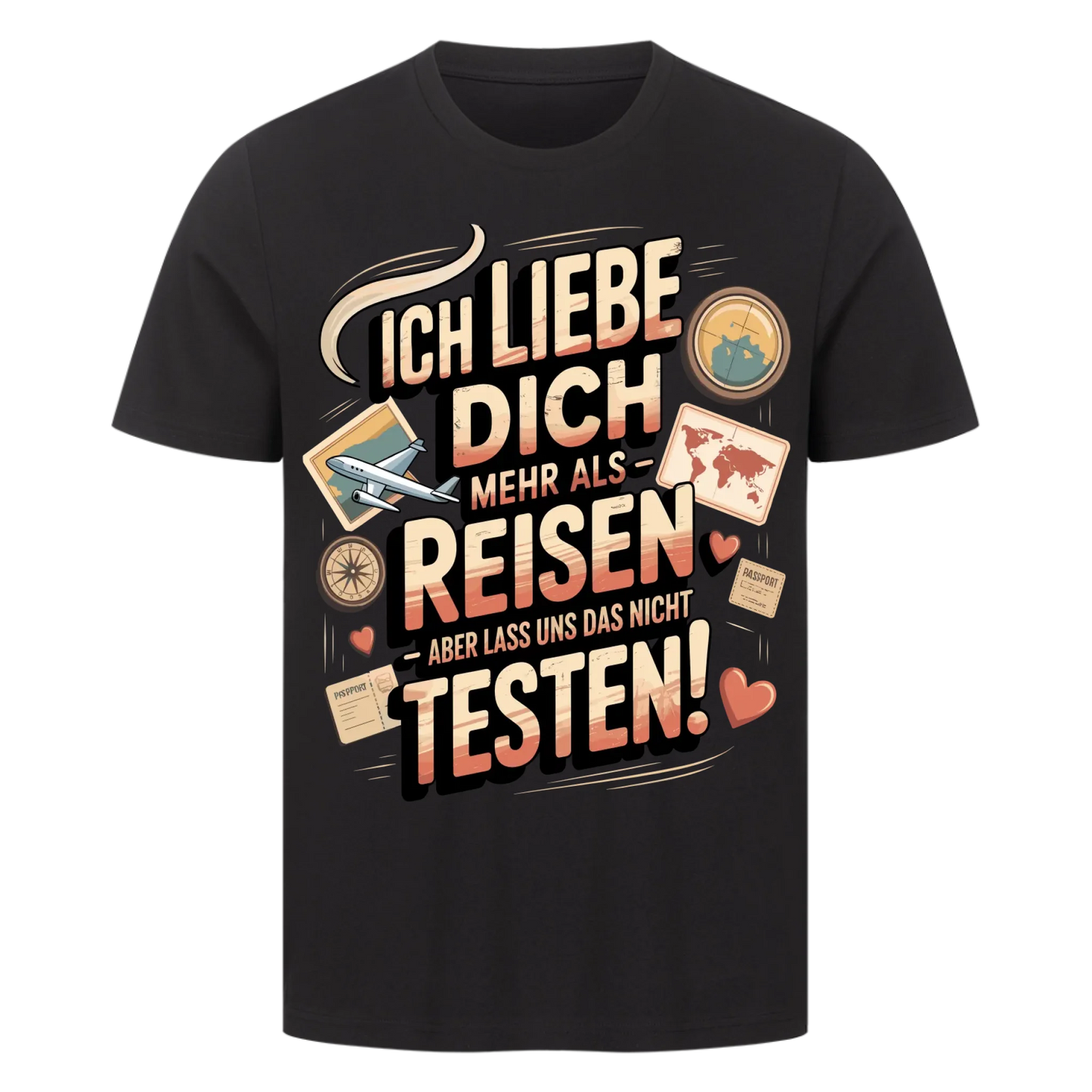 Ich liebe dich mehr als Reisen premium T-Shirt 14