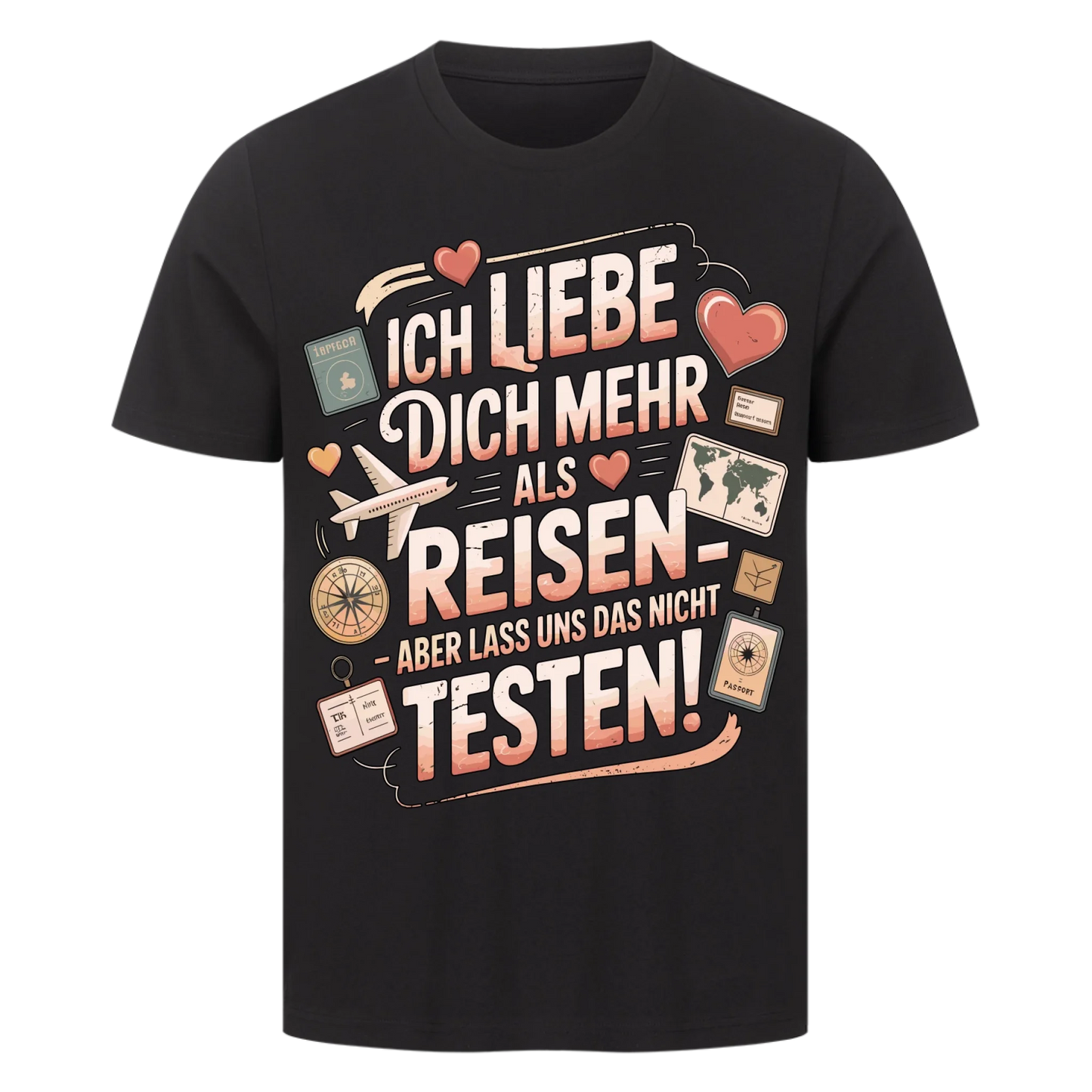 Ich liebe dich mehr als Reisen premium T-Shirt 15