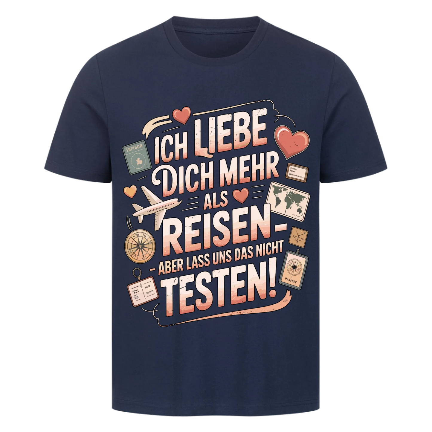 Ich liebe dich mehr als Reisen premium T-Shirt 15