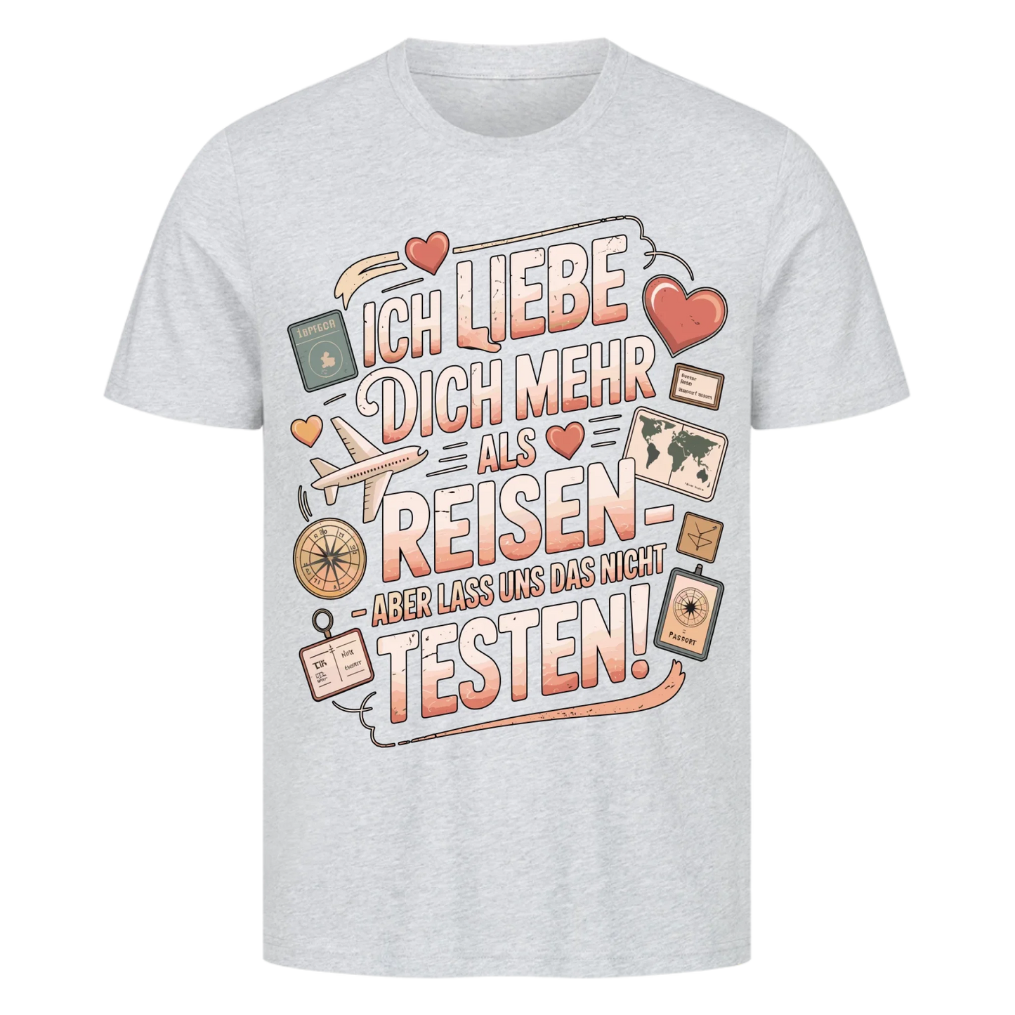Ich liebe dich mehr als Reisen premium T-Shirt 15