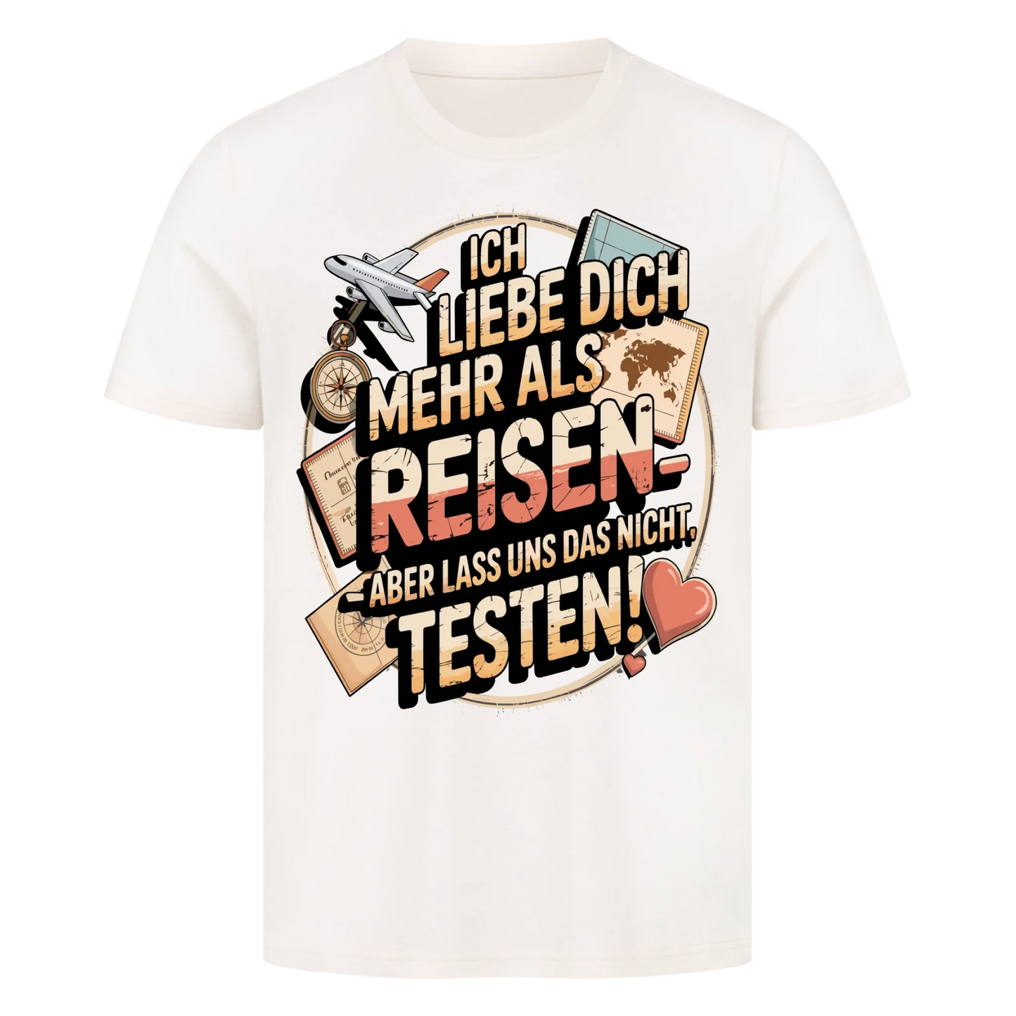 Ich liebe dich mehr als Reisen premium T-Shirt 17