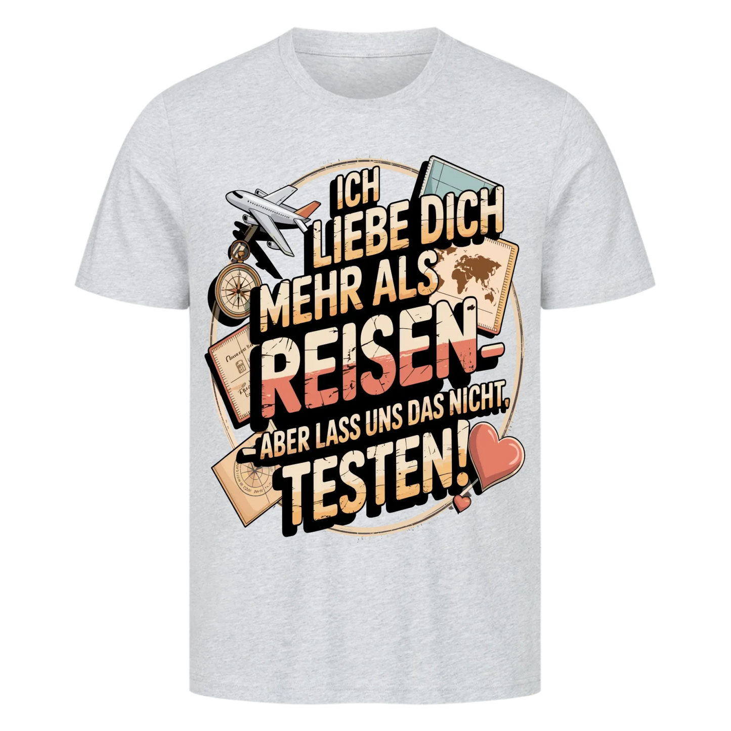 Ich liebe dich mehr als Reisen premium T-Shirt 17