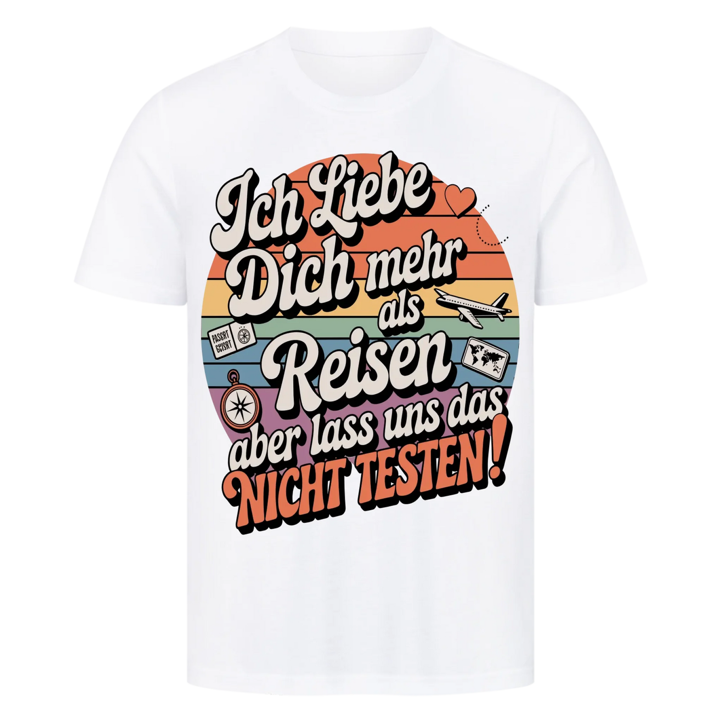 Ich liebe dich mehr als Reisen premium T-Shirt 23