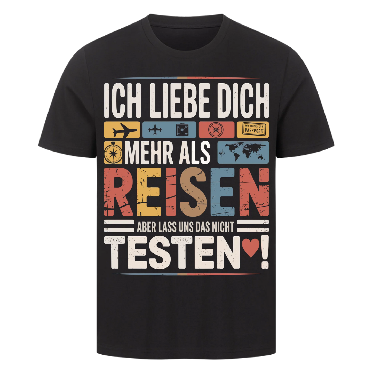 Ich liebe dich mehr als Reisen premium T-Shirt 26