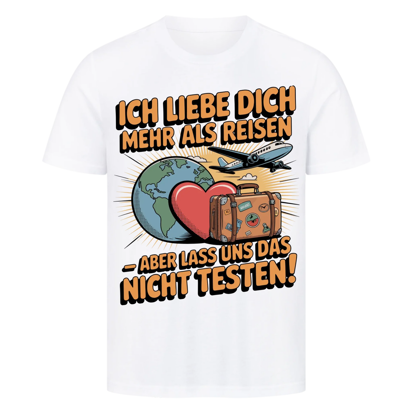 Ich liebe dich mehr als Reisen premium T-Shirt 28