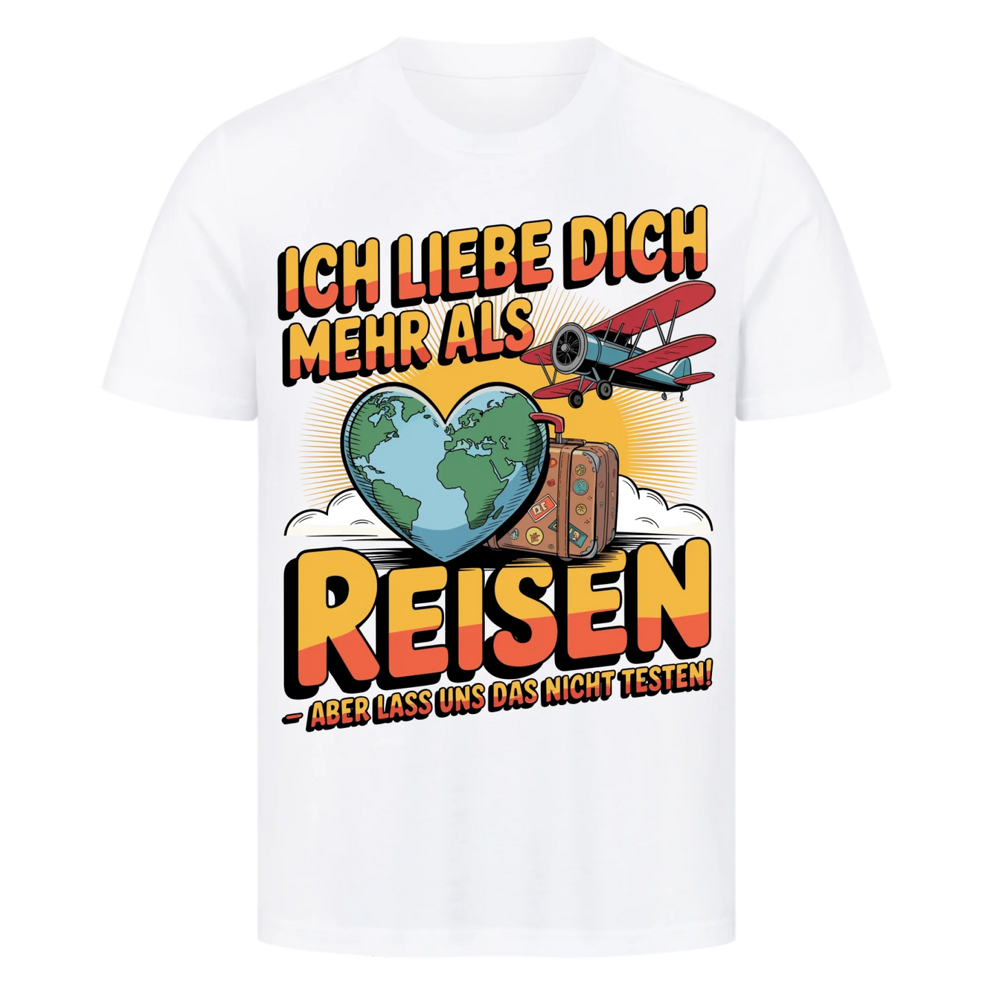 Ich liebe dich mehr als Reisen premium T-Shirt 32